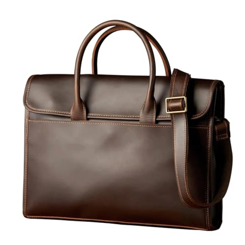 XFZJCHAP Retro Lederhandtasche für Männer handgefertigt Leder Umhängetasche Cowide Crossbody Body Business Laptop Aktentasche XFZJCHAP Retro Lederhandtasche für Männer handgefertigt Leder Umhängetasche Cowide Crossbody Body Business Laptop Aktentasche von XFZJCHAP