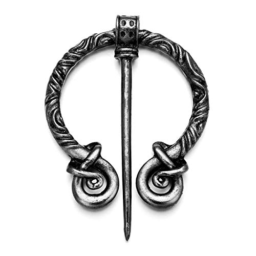 XGALA Wikinger-Brosche, Anstecknadel für Kleidung, Umhang, keltischer Schal, Brosche, Schmuck für Frauen und Mädchen, Metall XGALA Wikinger-Brosche, Anstecknadel für Kleidung, Umhang, keltischer Schal, Brosche, Schmuck für Frauen und Mädchen, Metall von XGALBLA