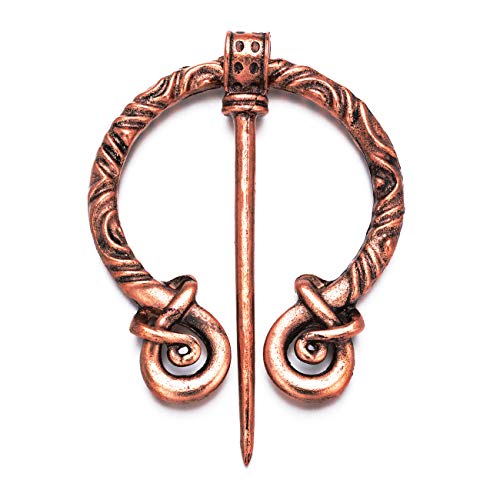 XGALA Wikinger-Brosche, Anstecknadel für Kleidung, Umhang, keltischer Schal, Brosche, Schmuck für Frauen und Mädchen, Metall XGALA Wikinger-Brosche, Anstecknadel für Kleidung, Umhang, keltischer Schal, Brosche, Schmuck für Frauen und Mädchen, Metall von XGALBLA