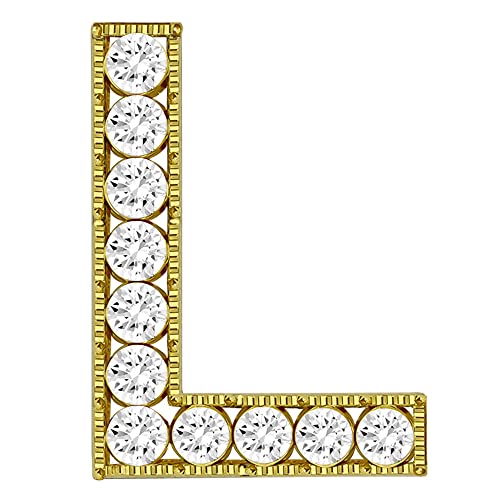 XGALBLA Buchstaben-Brosche, Anstecknadeln (A-Z), beschichtetes Metall, Kunstperle, Brosche für Frauen und Mädchen, inspiriertes Geschenk (goldfarben), Metall Kristall Strassstein, Kristall von XGALBLA
