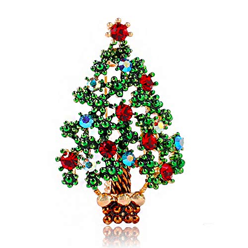 XGALBLA Vintage Strass Weihnachten Kristall Brosche Pins für Frauen Mädchen, Metall, Kristall Kein Edelstein XGALBLA Vintage Strass Weihnachten Kristall Brosche Pins für Frauen Mädchen, Metall, Kristall Kein Edelstein von XGALBLA