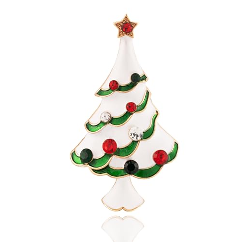XGALBLA Vintage Strass Weihnachten Kristall Brosche Pins für Frauen Mädchen, Metall, Kristall Kein Edelstein XGALBLA Vintage Strass Weihnachten Kristall Brosche Pins für Frauen Mädchen, Metall, Kristall Kein Edelstein von XGALBLA
