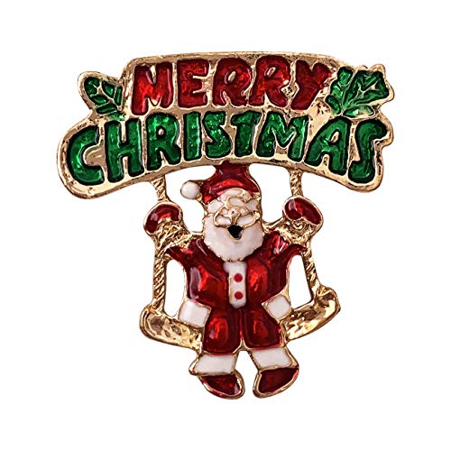 XGALBLA Vintage Strass Weihnachten Kristall Brosche Pins für Frauen Mädchen, Metall, Kristall Kein Edelstein XGALBLA Vintage Strass Weihnachten Kristall Brosche Pins für Frauen Mädchen, Metall, Kristall Kein Edelstein von XGALBLA