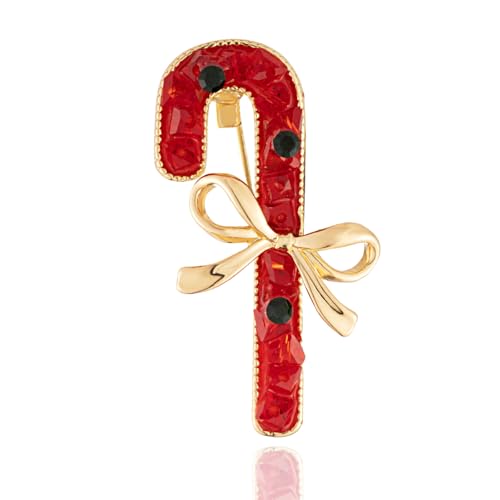 XGALBLA Weihnachts-Brosche, Strasssteine, Kristall, Emaille, Weihnachtsschmuck, Geschenk für Frauen und Mädchen, Metall, Kristall Kein Edelstein XGALBLA Weihnachts-Brosche, Strasssteine, Kristall, Emaille, Weihnachtsschmuck, Geschenk für Frauen und Mädchen, Metall, Kristall Kein Edelstein von XGALBLA