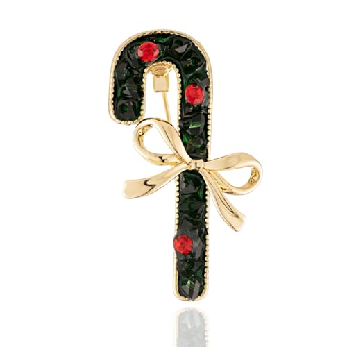XGALBLA Weihnachts-Brosche, Strasssteine, Kristall, Emaille, Weihnachtsschmuck, Geschenk für Frauen und Mädchen, Metall, Kristall Kein Edelstein XGALBLA Weihnachts-Brosche, Strasssteine, Kristall, Emaille, Weihnachtsschmuck, Geschenk für Frauen und Mädchen, Metall, Kristall Kein Edelstein von XGALBLA