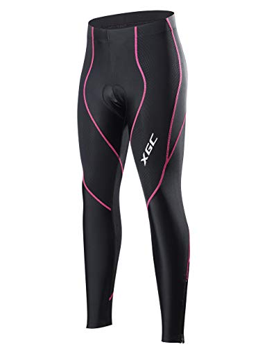 XGC Lange einen.Kreislauf.durchmachenhosen Hosen Bike-Hosen-Hose-Strumpfhosen Legging mit 4d Sponge Padded x-Large rosa von XGC