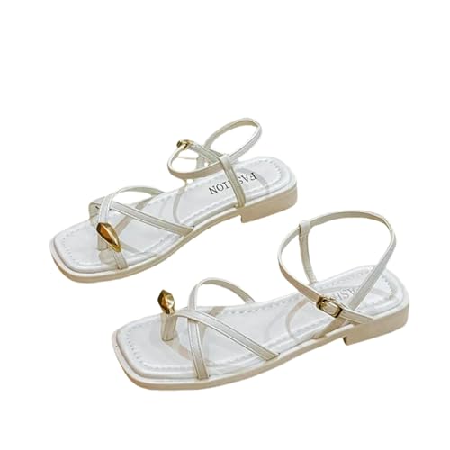 XGMTHBDD sandalen damen Absätze Schuhe Frauen Schwarz Strand Sommer Niedriger Komfort Sport Casual-weiß-35 XGMTHBDD sandalen damen Absätze Schuhe Frauen Schwarz Strand Sommer Niedriger Komfort Sport Casual-weiß-35 von XGMTHBDD