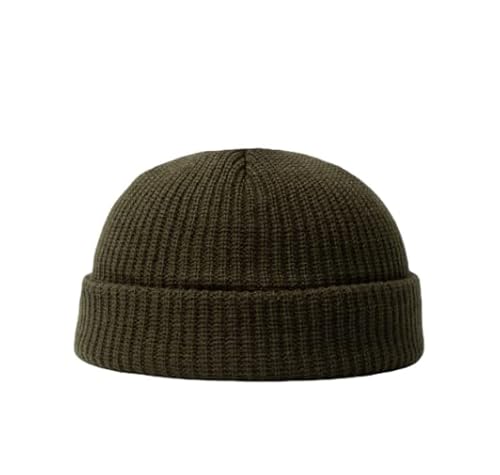 Strickmütze Retro Beanie Gestickt Elastisch Wintermütze Warm Arbeitsmütze Atmungsaktiv Fashion Herrenmütze Modisch Haube Männer Herren Hafenmütze Winter Herbst Mütze Outdoor Unterwegs von XGOPTS