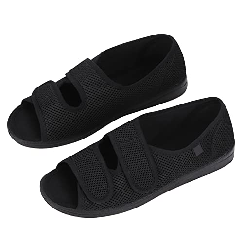 XGOPTS Diabetiker Sandalen Herren Weit Offene Orthopädische Hausschuhe Damen mit klettverschluss Sandalen Herren Rehaschuhe Gesundheitsschuhe (Erwachsene, 38, Numerisch, EU Schuhgrößensystem, M) von XGOPTS