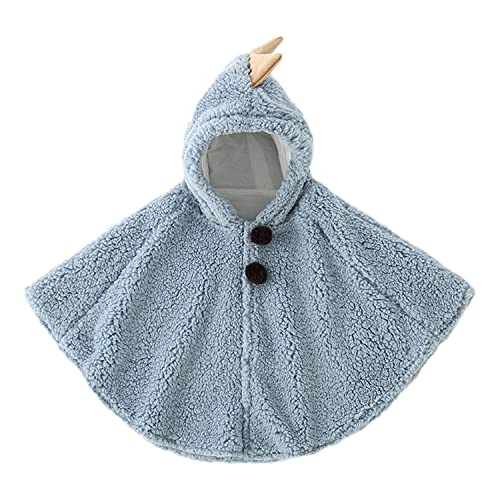 XGOPTS Kapuzenmantel Jungen Mädchen Cape Plüsch Winddicht Kinderponcho Warm Wollmantel Weich Poncho Kleinkind Windjacke Kunstwolle Outdoor Dinoumhang Elefant Kinder Windjacke Herbst Winter von XGOPTS