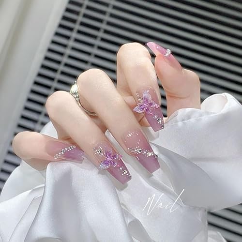 XHBYW Einheitsgröße, 24 Stück, abnehmbare Nagelspitzen, künstliche Nägel, zum Aufdrücken der Nägel, vollständige Abdeckung, künstliche Nägel für Frauen und Mädchen, tägliche Dekoration XHBYW Einheitsgröße, 24 Stück, abnehmbare Nagelspitzen, künstliche Nägel, zum Aufdrücken der Nägel, vollständige Abdeckung, künstliche Nägel für Frauen und Mädchen, tägliche Dekoration von XHBYW