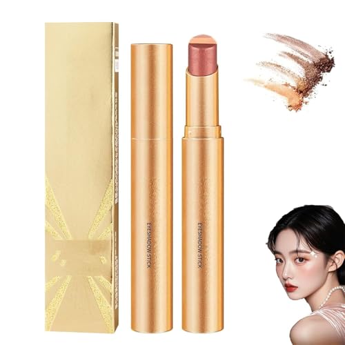 3-farbiger Glitzer-Lidschattenstift, dreifarbiger Farbverlauf-Lidschattenstift, wischfester und wasserfester schimmernder Lidschattenstift, Glitzer-Lidschatten in einem von XHCOHWWU