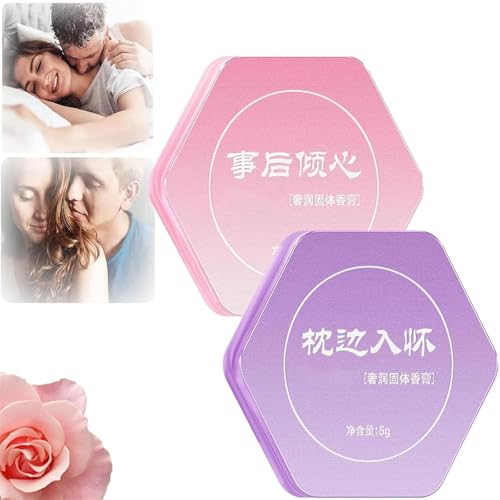 Fester Parfümbalsam, tragbarer Taschenduftbalsam, feuchtigkeitsspendendes festes Parfüm, lang anhaltendes Parfüm für Männer und Frauen von XHCOHWWU