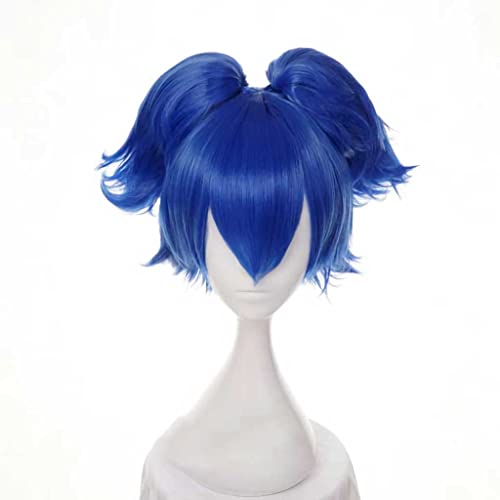 XHSDOZD Anime Cosplay Perücke，Touken Ranbu Online Sayo Samonji Perücke，Blue Perücke，Mit Kostenloser Perückenkappe，für Party Alltag Halloween Perücke Cosplay von XHSDOZD