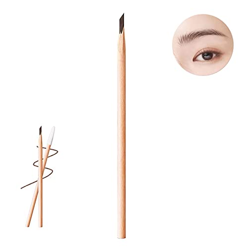 Waterproof Wooden Eyebrow Pencil - Wooden Eyebrow Pencil, Waterproof Wood Eyebrow Pencil for Women,Easy to Apply Wooden Waterproof Non-smudge Eyebrow Pencil,Natural Durable Easy to Draw Gentle Lines (Brown) von XHSYTC