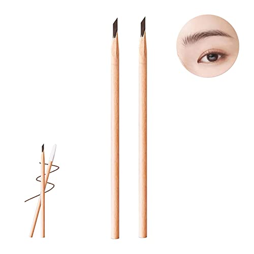 Waterproof Wooden Eyebrow Pencil - Wooden Eyebrow Pencil, Waterproof Wood Eyebrow Pencil for Women,Easy to Apply Wooden Waterproof Non-smudge Eyebrow Pencil,Natural Durable Easy to Draw Gentle Lines von XHSYTC