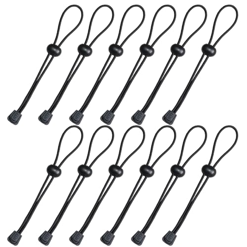 XHTXHT 12 Stück Verschlussclips für Beutel & Tütenverschlüsse, Verstellbare Clips für Angelruten, Lebensmittelbeutel, Brottüten Robust, Wiederverwendbar, Ersatz für Gummibänder/Tütenclips von XHTXHT
