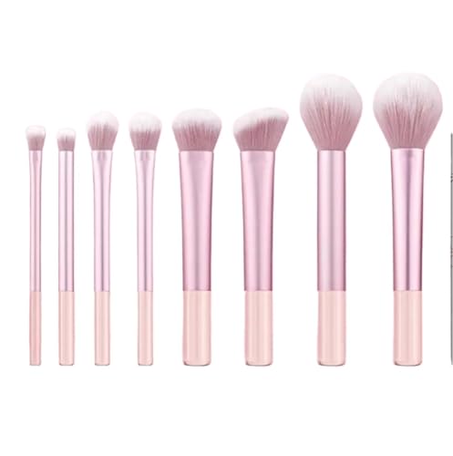 Make Up Pinsel Make-up-Pinsel-Set, 8-teilig, Mit Transparentem Griff, Make-up-Pinsel For Kontur-Lidschatten Pinselset Makeup(A) von XHZMDWOU
