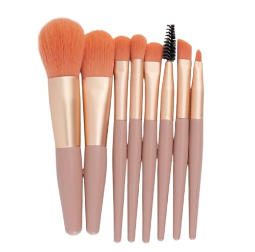 Make Up Pinsel Make-up-Pinsel-Set 8-teilig For Lidschatten, Grundierung, Rouge, Reisetauglich Pinselset Makeup(Pink) von XHZMDWOU