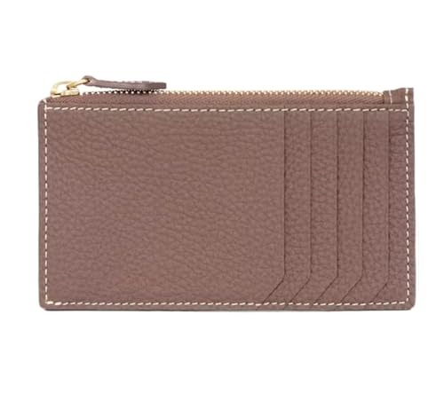 XHZMDWOU Geldbörse Stabile Schlank Geldbörse Für Damen, Japanischer Stil, Mit Mehreren Kartenfächern, Kurzes Leder, Damen-Geldbörsen, 1 Stück Kompakt Portemonnaie(Brown) von XHZMDWOU
