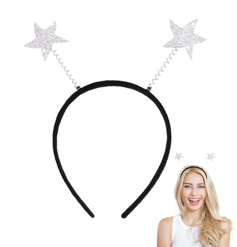 Stern Stirnband, Silvester Haarreifen, Stern Haarreif Silber, Haarreif Weihnachten, Glitzer Silvester Haarschmuck für Mottoparty, Outfit Party, Damen, Herren Stern Stirnband, Silvester Haarreifen, Stern Haarreif Silber, Haarreif Weihnachten, Glitzer Silvester Haarschmuck für Mottoparty, Outfit Party, Damen, Herren von XIABYAYU