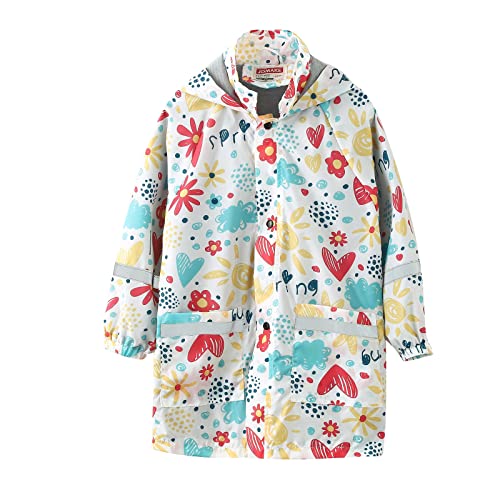 XIADUOBAAN Regenjacke Kinder Wasserdicht Atmungsaktiv mit Kapuze Regenjacke Kinder Ungefüttert Regenmantel Jungen Mädchen Faltbar Regenmantel Kinder Mit Tasche Muster Outdoor Regenponcho XIADUOBAAN Regenjacke Kinder Wasserdicht Atmungsaktiv mit Kapuze Regenjacke Kinder Ungefüttert Regenmantel Jungen Mädchen Faltbar Regenmantel Kinder Mit Tasche Muster Outdoor Regenponcho von XIADUOBAAN