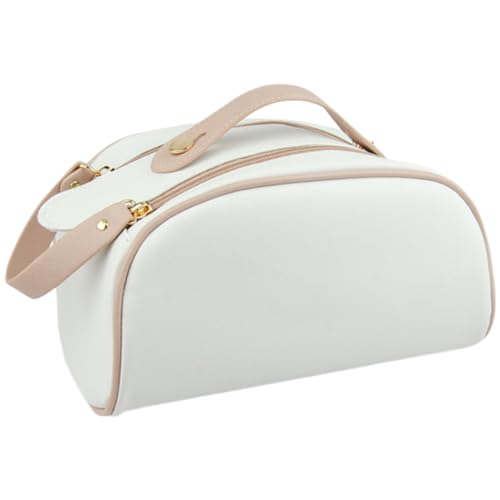 XIAHIOPT Make-up-Tasche, Reise-Kosmetiktasche, großes Fassungsvermögen, wasserdicht, Kulturbeutel, PU-Leder, Make-up-Organizer-Tasche, silber XIAHIOPT Make-up-Tasche, Reise-Kosmetiktasche, großes Fassungsvermögen, wasserdicht, Kulturbeutel, PU-Leder, Make-up-Organizer-Tasche, silber von XIAHIOPT