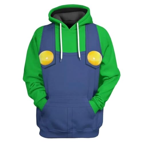 XIAMUSZ Anime Hoodie Cosplay Kostüm Pullover Sweatshir, Grün, M von XIAMUSZ