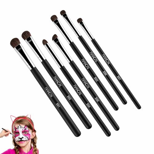 7 Stück Schminkpinsel Set Kinderschminken Profi Hochwrrtig Makeup Pinselset für Kinder Pinsel Schminke für Theaterschminke für Körperbemalung Anfänger 7 Stück Schminkpinsel Set Kinderschminken Profi Hochwrrtig Makeup Pinselset für Kinder Pinsel Schminke für Theaterschminke für Körperbemalung Anfänger von XIANGJIEU