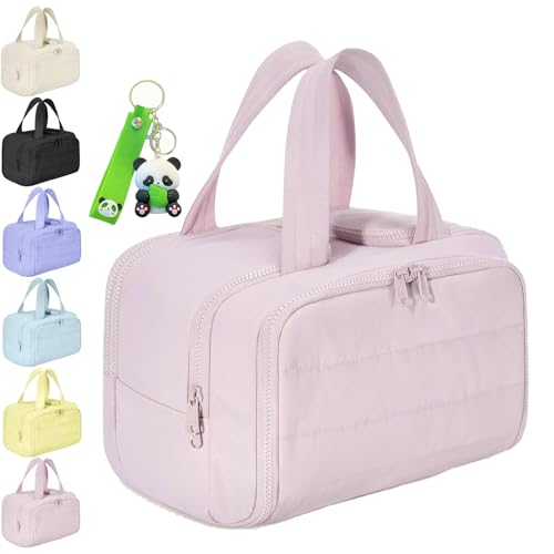 Elova Toiletry Bag a 4-in-1 travel Organizer, Elova Toiletries Bag, Extra Large Travel Toiletry Bag for Women, Large Capacity Cosmetic Bags, Multi-Functional Waterproof with Handle (Pink) von XIANGSHI