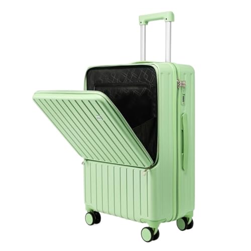 XIANGUOLL Reisekoffer Gepäck 28-Zoll-Universalrad-Trolley-Koffer, Herren- Und Damenkoffer, Passwort-Schnallenschloss-Koffer Trolley (Color : Green, Size : 24in) von XIANGUOLL