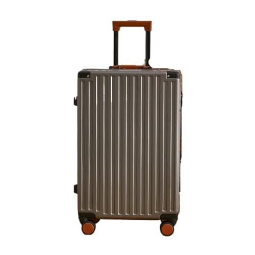 XIANGUOLL Reisekoffer Gepäckkoffer for Männer Und Frauen, Leichter, Kodierter, Robuster Koffer, Universal-Rollengepäck-Trolley Trolley (Color : Brown, Size : 26in) von XIANGUOLL