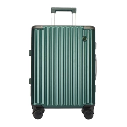 XIANGUOLL Reisekoffer Gepäckkoffer for Männer Und Frauen Mit Universalrädern, Trolley-Koffer, Boarding-Code-Koffer, Tasche Trolley (Color : Green, Size : 26in) von XIANGUOLL