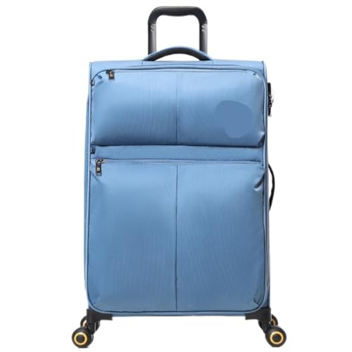 XIANGUOLL Reisekoffer Kleiner Koffer for Männer Und Frauen, 20 Zoll, Ultraleichtes Oxford-Gewebe, 24 Weicher Trolley-Koffer, 28 Zoll Koffer Trolley (Color : Blue, Size : 20in) von XIANGUOLL