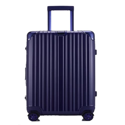 XIANGUOLL Reisekoffer Trolley-Koffer, Universal-Rollenkoffer, Herren- und Damenkoffer, Passwortbox-Koffer, Koffer Trolley (Color : Blue, Size : 20in) von XIANGUOLL