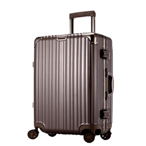 XIANGUOLL Reisekoffer Trolley-Koffer, Universal-Rollenkoffer, Herren- und Damenkoffer, Passwortbox-Koffer, Koffer Trolley (Color : Gold, Size : 29in) von XIANGUOLL