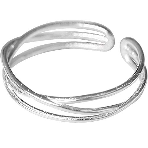 XIANNVQB 925 Silberringe,Einfaches Kreatives Seidenwickel-Silberring Mädchen Literarisches Und Frisches Temperament Einstellbares Offenes Design-Modeschmuckringgeschenk XIANNVQB 925 Silberringe,Einfaches Kreatives Seidenwickel-Silberring Mädchen Literarisches Und Frisches Temperament Einstellbares Offenes Design-Modeschmuckringgeschenk von XIANNVQB