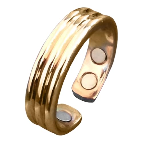 Ring Damen Wechseljahre, Magnetringe Wechseljahre Ringe, Verstellbarer Magnetischer Akupressurring zur Linderung von Müdigkeit (A, A) von XIANUOJI