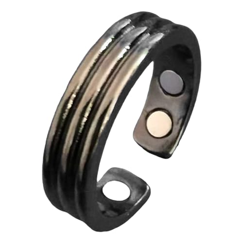 Ring Damen Wechseljahre, Magnetringe Wechseljahre Ringe, Verstellbarer Magnetischer Akupressurring zur Linderung von Müdigkeit (B, A) von XIANUOJI