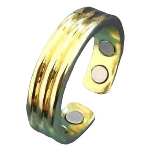 Ring Damen Wechseljahre, Magnetringe Wechseljahre Ringe, Verstellbarer Magnetischer Akupressurring zur Linderung von Müdigkeit (D, A) von XIANUOJI