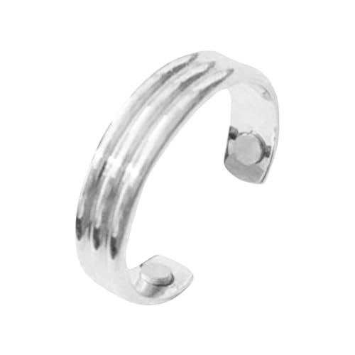 Ring for Women and Men, Magnetring Kupfer Ringe, Verstellbarer Magnetischer Akupressurring zur Linderung von Müdigkeit (B, One Size) von XIANUOJI