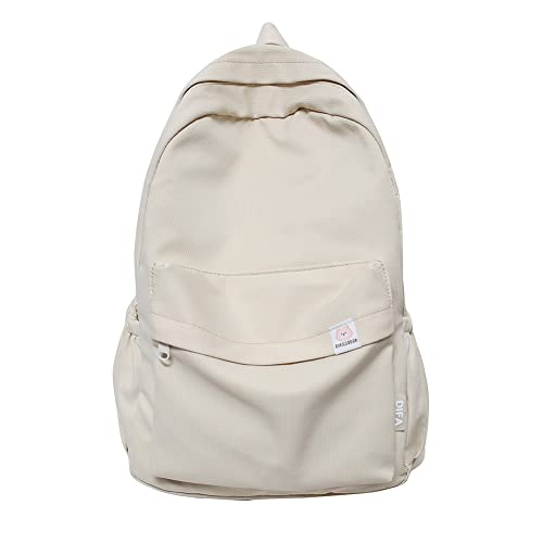 XIANXIAN Niedlicher ästhetischer Rucksack for Teenager-Mädchen Niedliche Schultasche Einfarbige ästhetische Rucksäcke Leichter klassischer Kawaii-Schulrucksack for Studenten von XIANXIAN