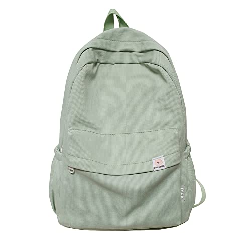 XIANXIAN Niedlicher ästhetischer Rucksack for Teenager-Mädchen Niedliche Schultasche Einfarbige ästhetische Rucksäcke Leichter klassischer Kawaii-Schulrucksack for Studenten von XIANXIAN
