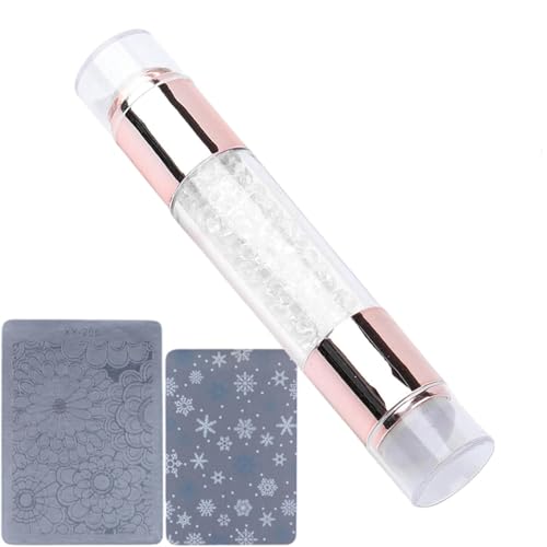 XIANYISS Doppelseitiges Nagelkunst-Stempel-Set mit Schablonen und Werkzeugen für DIY-Nageldesigns, ideal für Maniküre-Enthusiasten und Anfänger von XIANYISS