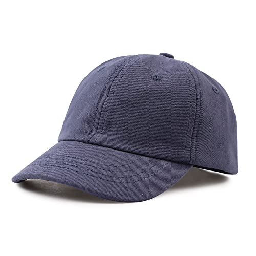 XIAOHAWANG Baby Baseball Cap Jungen Kinder Basecap Mädchen Atmungsaktiv Sommermütze UV Schutz BaseballKappe Klassische Sommer Cappy (Marine,52cm) von XIAOHAWANG