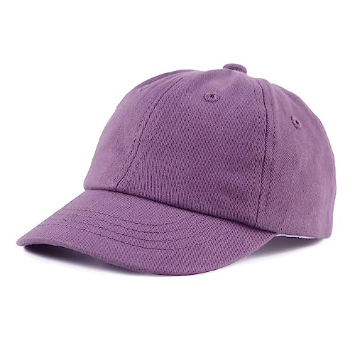 XIAOHAWANG Baby Baseball Cap Mädchen Kinder Basecap Jungen Atmungsaktiv Sommermütze UV Schutz Baseballkappe Klassische Sommer Cappy (Dunkel Lila,52cm) von XIAOHAWANG