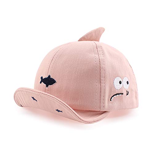 XIAOHAWANG Baseballkappe für Baby Jungen und Mädchen Baby Schirmmütze Mit Größenregulierung Sommermütze Baby Baseballmütze Frühling,Sommer (Rosa, 3-12Monate) von XIAOHAWANG