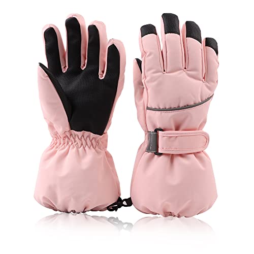 XIAOHAWANG Skihandschuhe Kinder Wasserdicht Winddichtem mit Reflektierenden Streifen Rutschfeste Handschuhe Wärmende Fäustlinge Kälteschutz Fausthandschuhe für Kinder,Erwachsene (Rosa, S(4-6Jahren)) XIAOHAWANG Skihandschuhe Kinder Wasserdicht Winddichtem mit Reflektierenden Streifen Rutschfeste Handschuhe Wärmende Fäustlinge Kälteschutz Fausthandschuhe für Kinder,Erwachsene (Rosa, S(4-6Jahren)) von XIAOHAWANG
