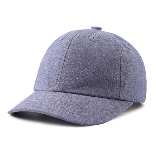 XIAOHAWANG Sommer Baseball Cap für Jungen Mädchen Verstellbar Sport Kappe Kinder Mit Dinosaurier-Stickerei Schirmmütze Kinder UV Schutz 2-6Jahren(Jeansblau-B,48cm) von XIAOHAWANG