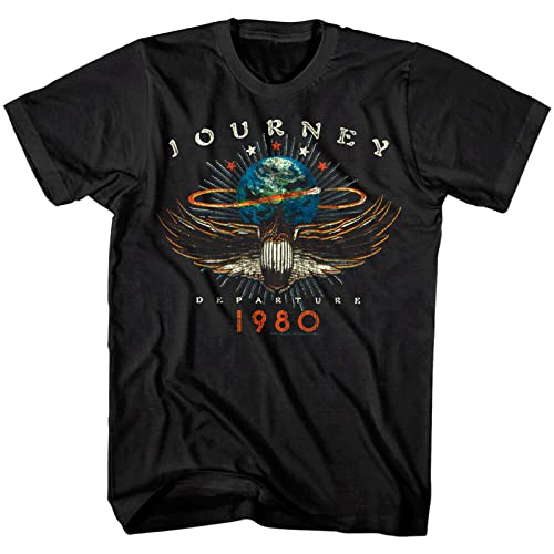 Journey Departures Album Tour 1980 Herren Sport T Shirts Männer Damen Herren Weiß Rock Band Vintage Konzert Merch, Farbe18, XL von XIAOLING